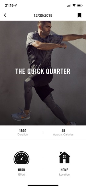 Nike Training Club app